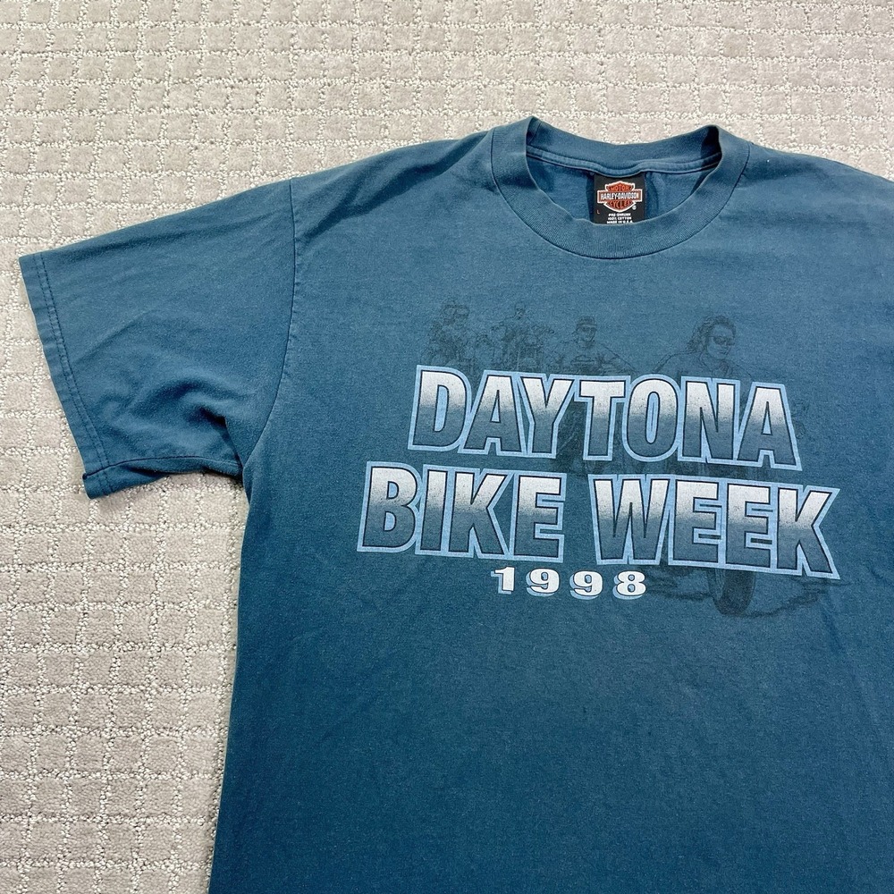 VTG 1998 Harley Davidson Daytona Bike Week Size Large Biker Motorcycle Tshirt - Picture 3 of 8